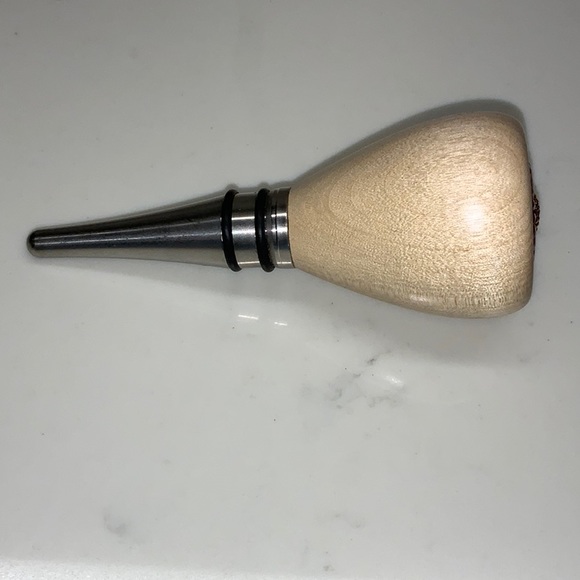 Wine Bottle Stopper Pink Floral Design Hand Made Functional Art New Handcrafted - Picture 4 of 4